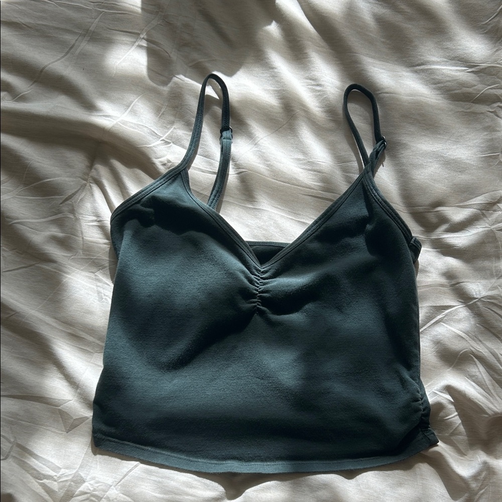Dark Green Spaghetti Strap Top